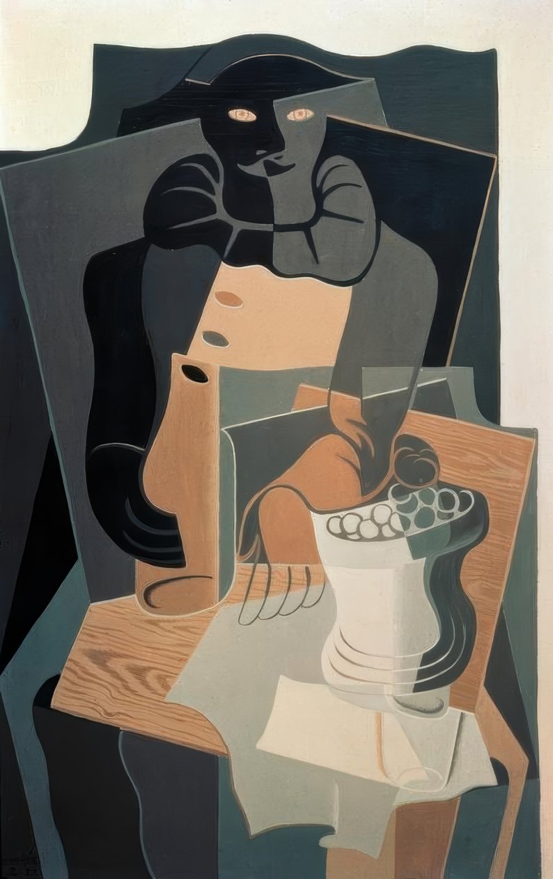 L’Arlequin à table - Juan Gris