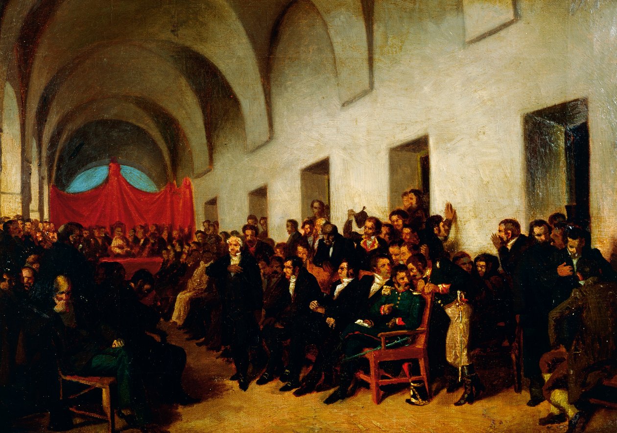 Cabildo en session, 22 mai - Juan Manuel Blanes