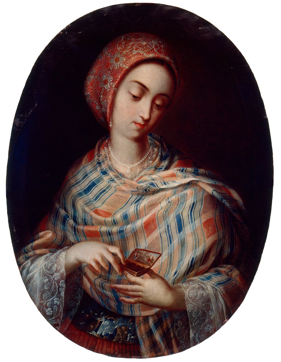 Dame avec châle - Juan Rodríguez Juárez