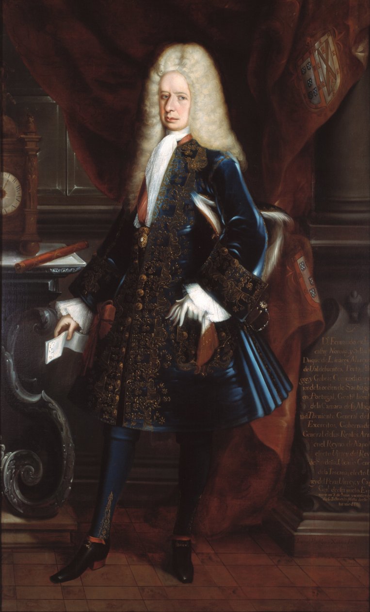 Portrait du vice-roi duc de Linares - Juan Rodríguez Juárez