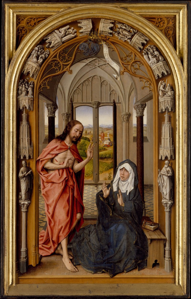 Le Christ apparaissant à sa mère, vers 1496 - Juan de Flandes