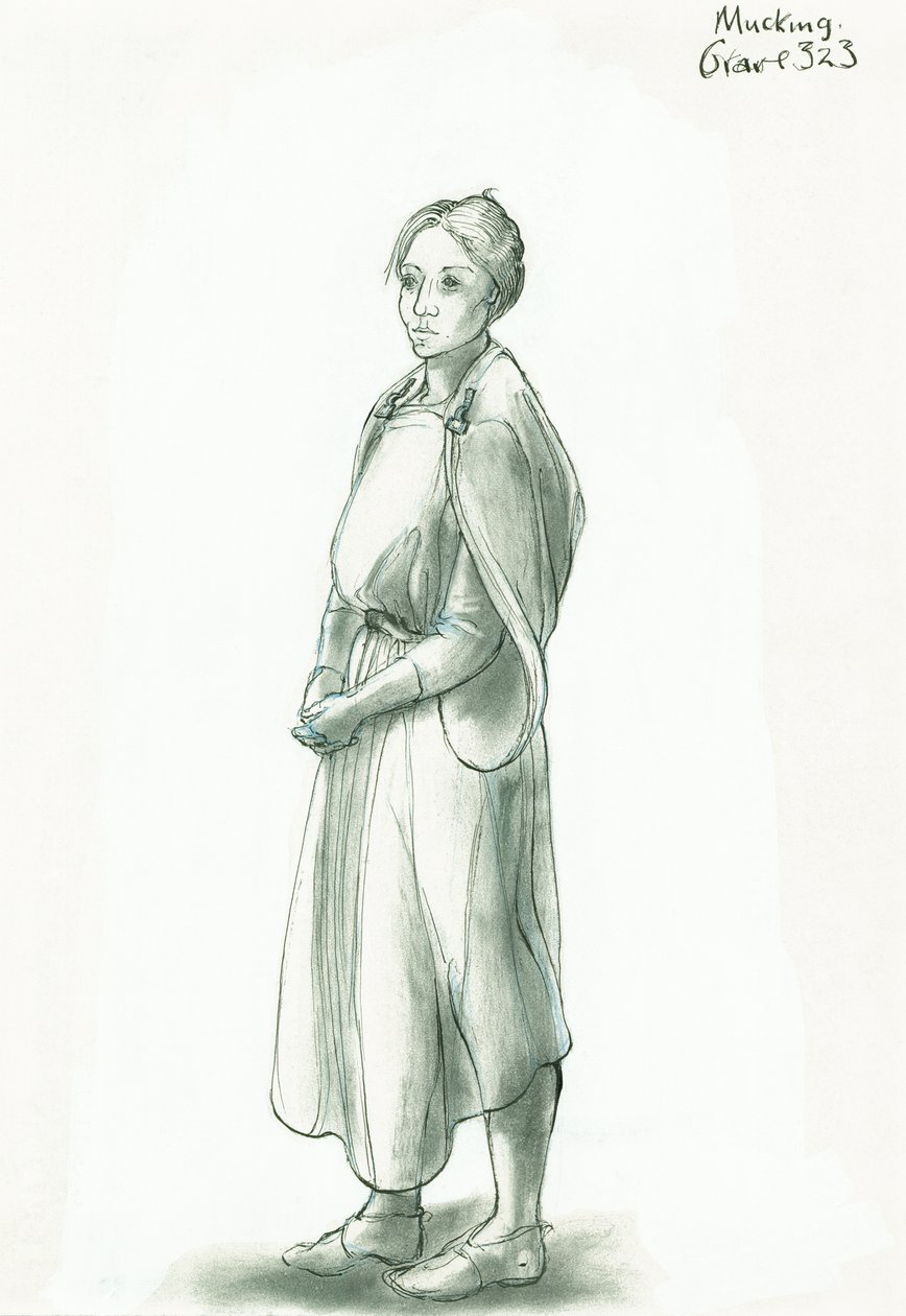 Femme anglo-saxonne, 5ème-10ème siècle, vers 1990-2010 - Judith Dobie