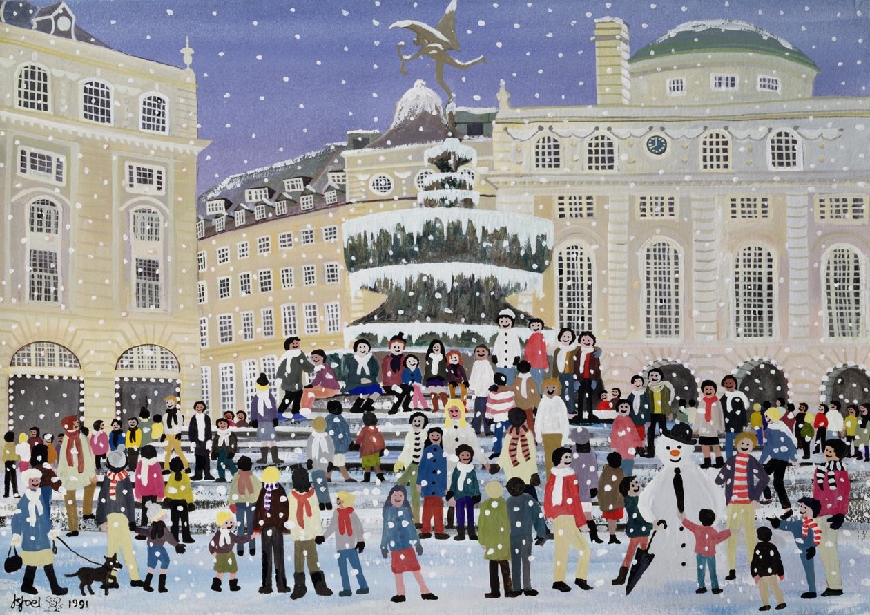 Scène de neige à Piccadilly - Judy Joel