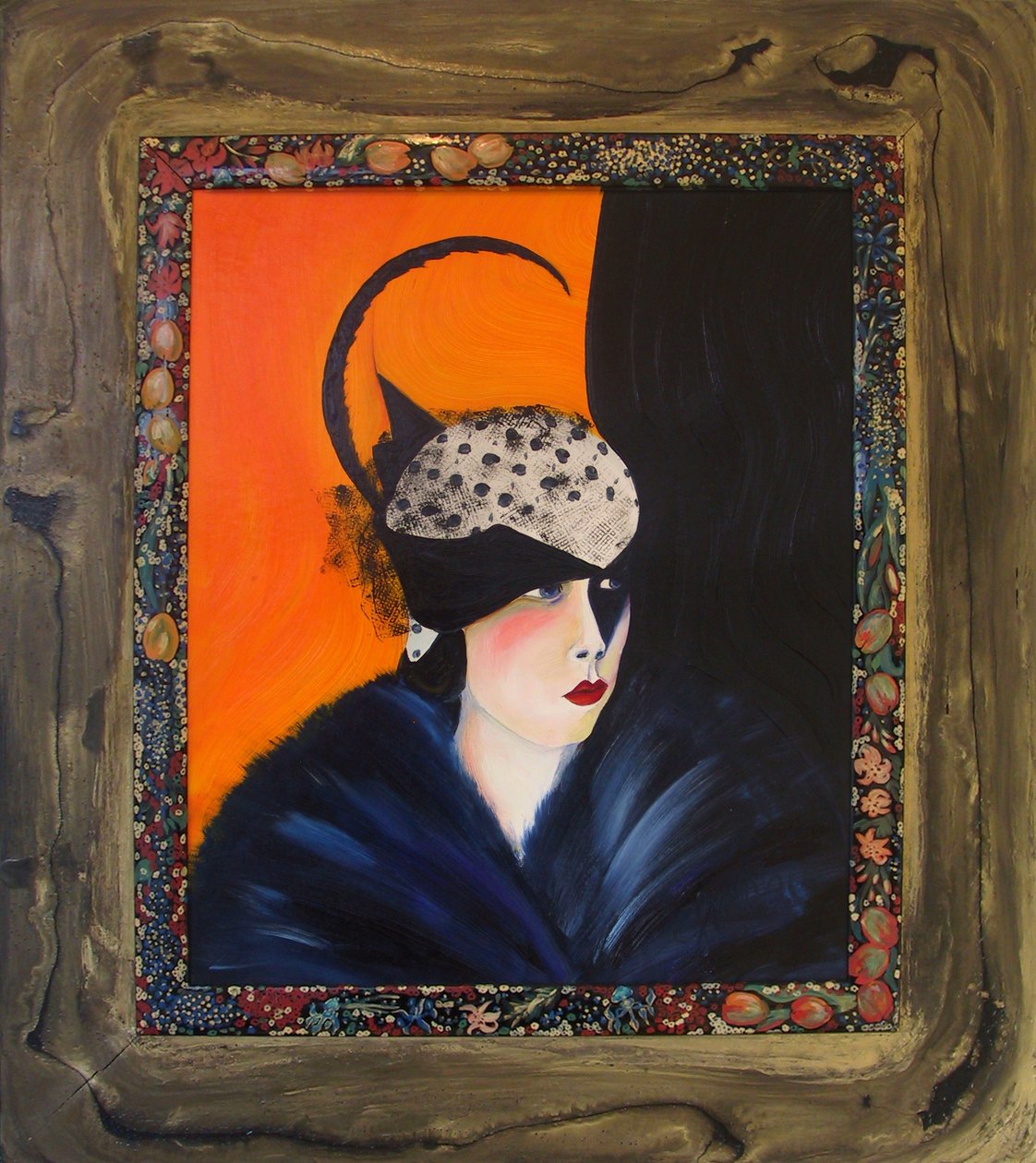 Belle Époque I -Dame avec chapeau à plumes- - JuleSimo