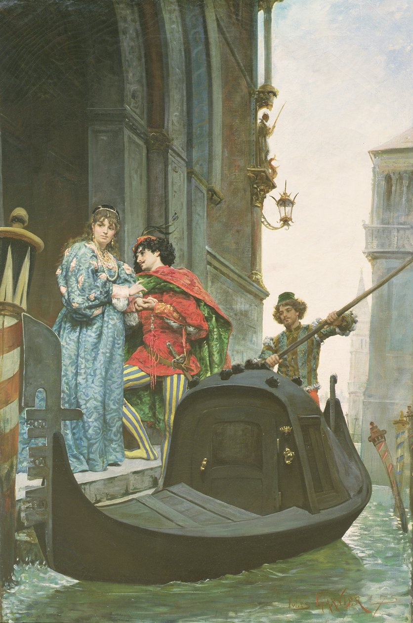Soirée à Venise, 1875 (détail) - Jules Arsene Garnier