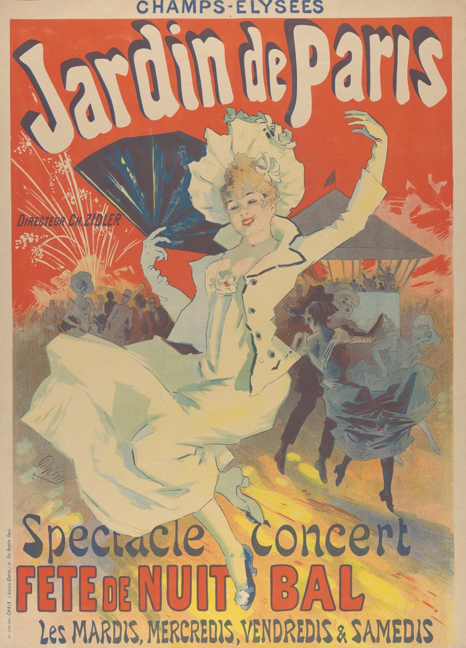 Champs-Élysées. Jardin de Paris (1890) - Jules Cheret