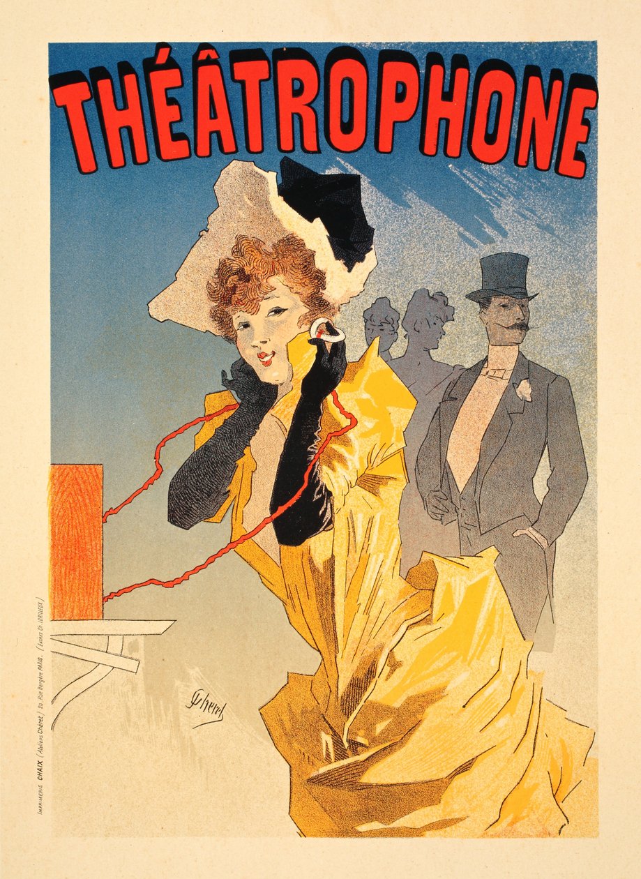 Théâtrophone, 1890 - Jules Cheret