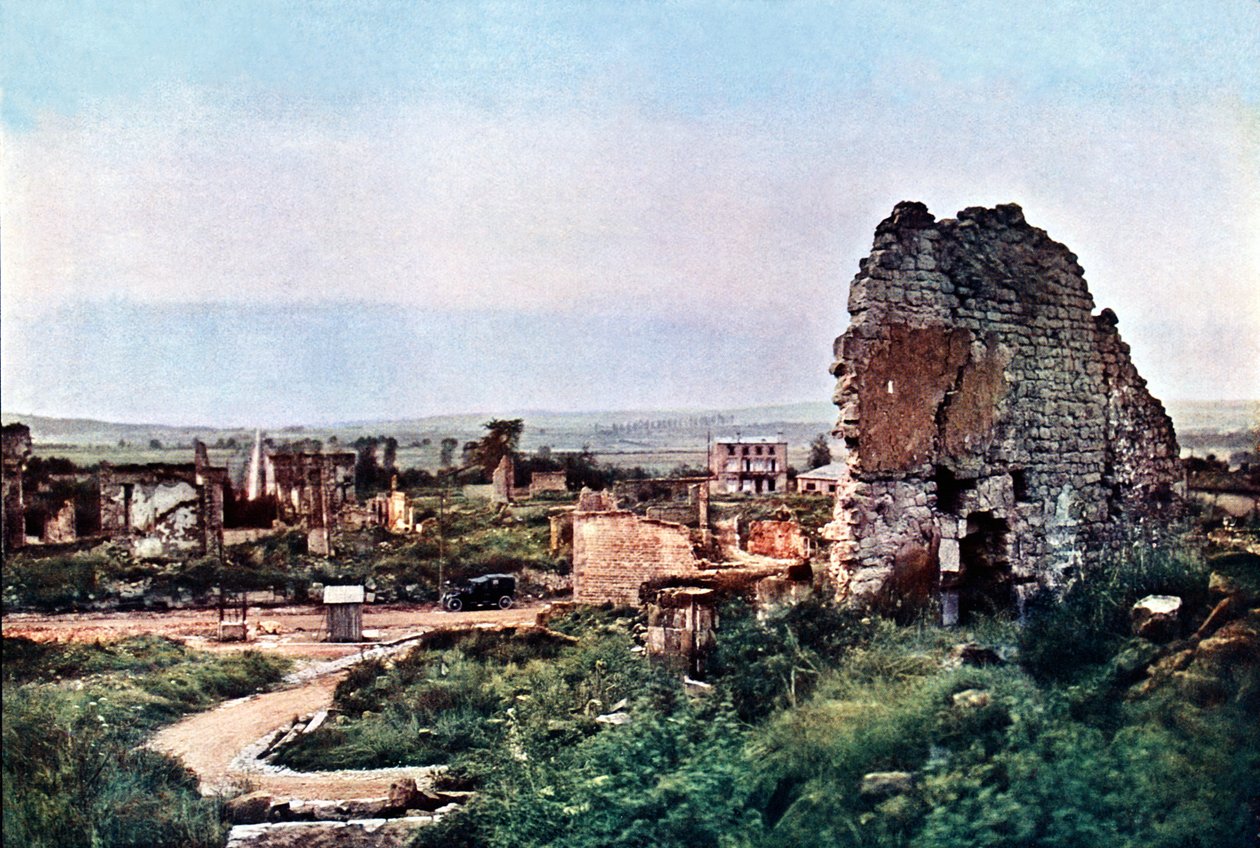 Les ruines de Clermont-en-Argonne, à l