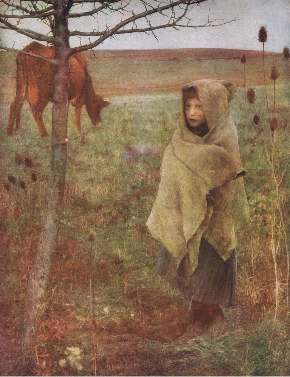 Pauvre Fauvette, Bibbys Annual, 1916-1917 - Jules after Bastien Lepage