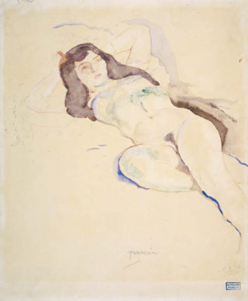 Modèle féminin allongé. Elvire - Jules