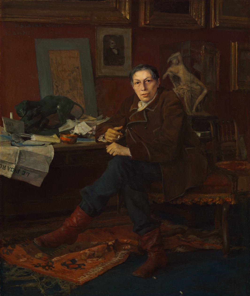 Albert Wolff dans son étude - Jules Bastien Lepage
