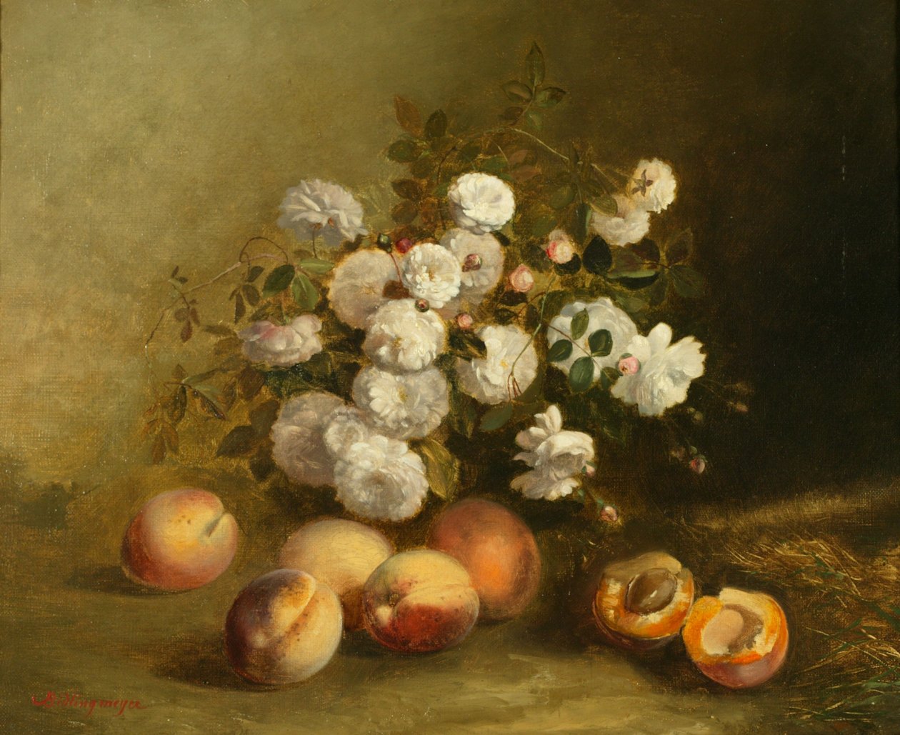 Fleurs et Abricots - Jules Bidlingmeyer