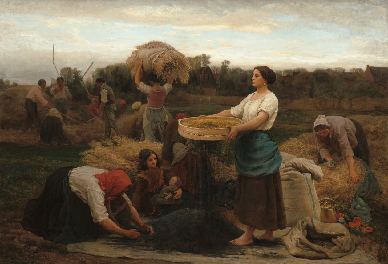 La Colza (Récolte du colza) - Jules Breton