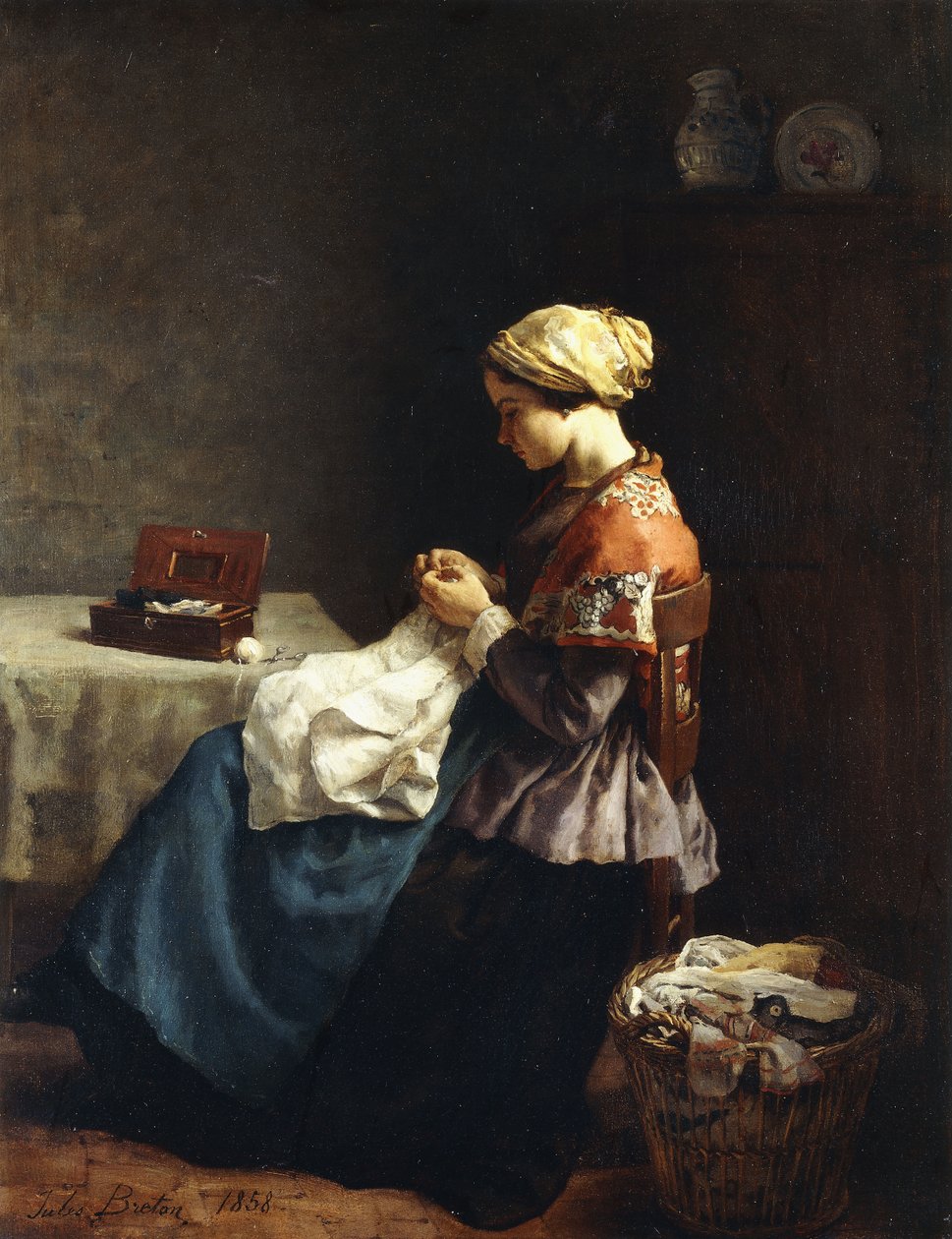 La Petite Couturière - Jules Breton