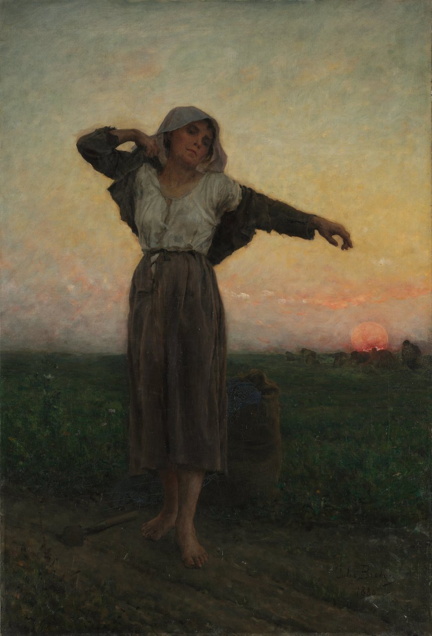 La glaneuse fatiguée - Jules Breton
