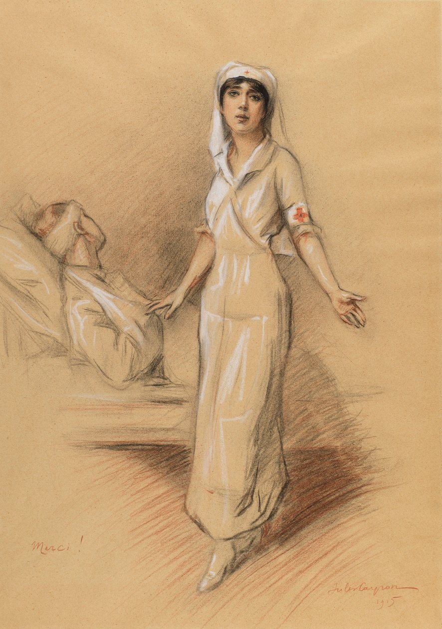 Infirmière et patient - Jules Cayron