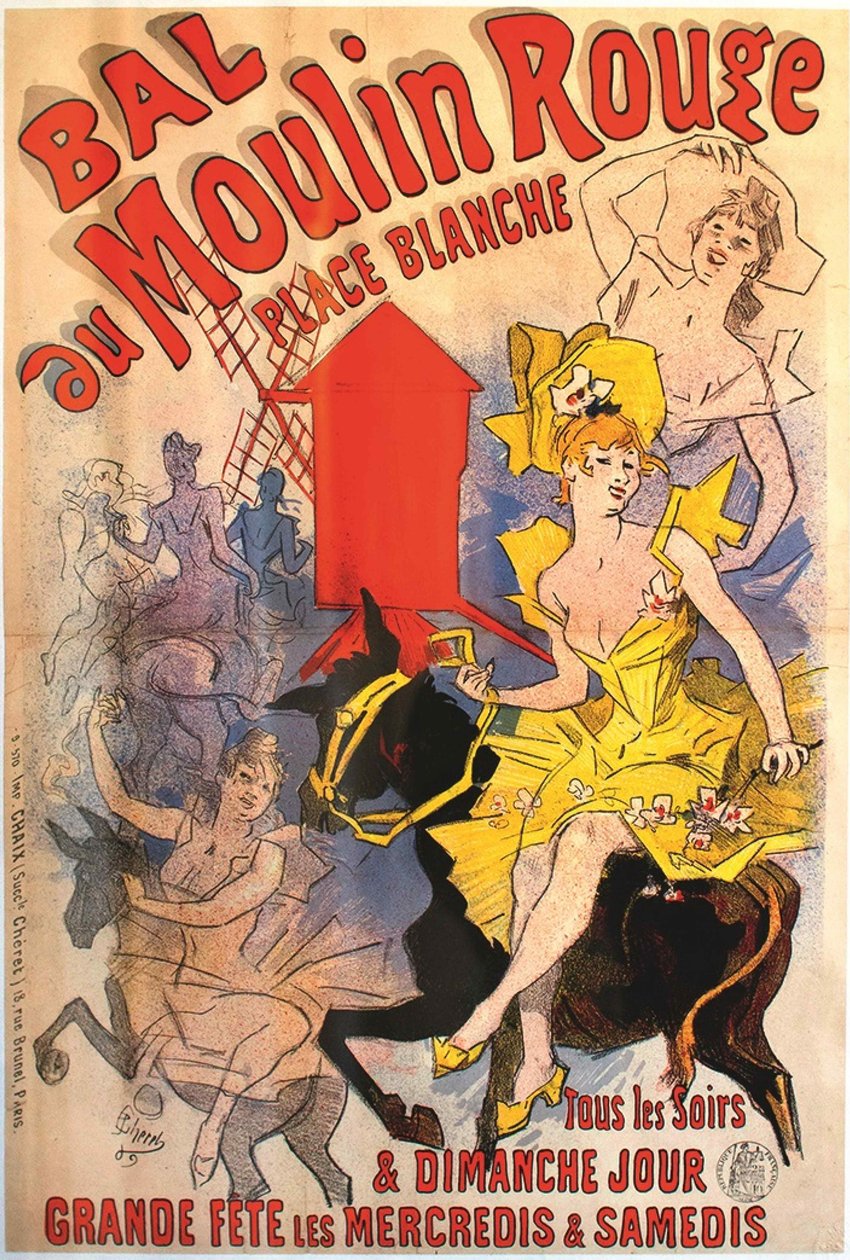 Bal du Moulin Rouge, 1889 - Jules Cheret