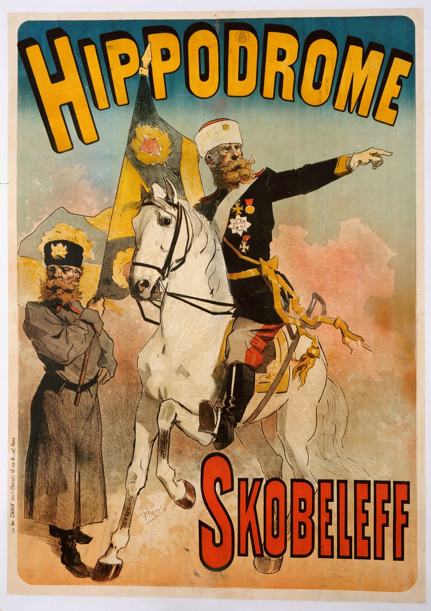 Affiche publicitaire "Skobeleff" à l