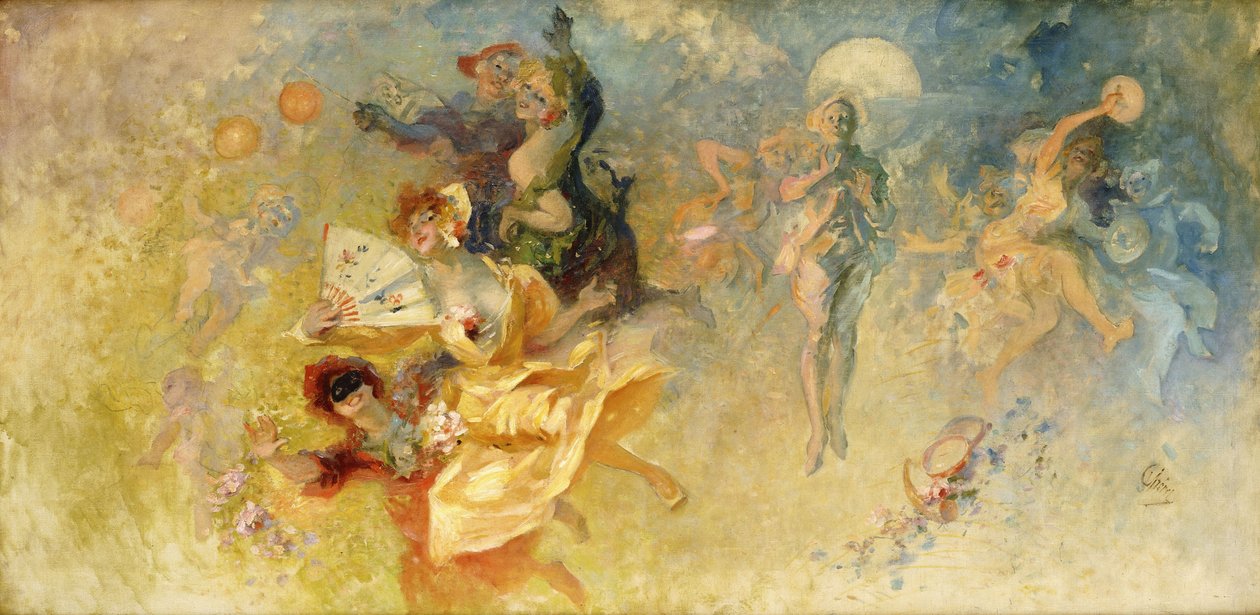 Le bal masqué - Jules Cheret