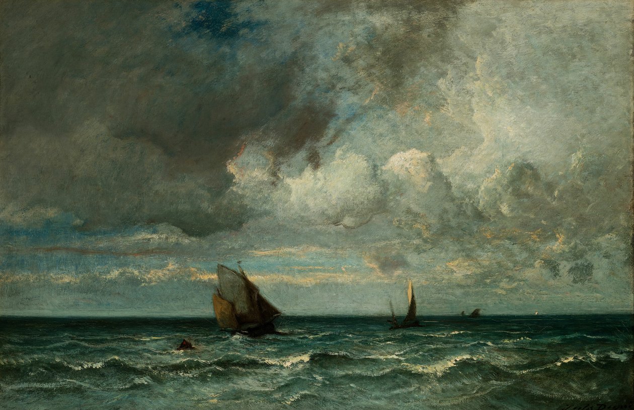 Barques fuyant devant la tempête - Jules Dupré