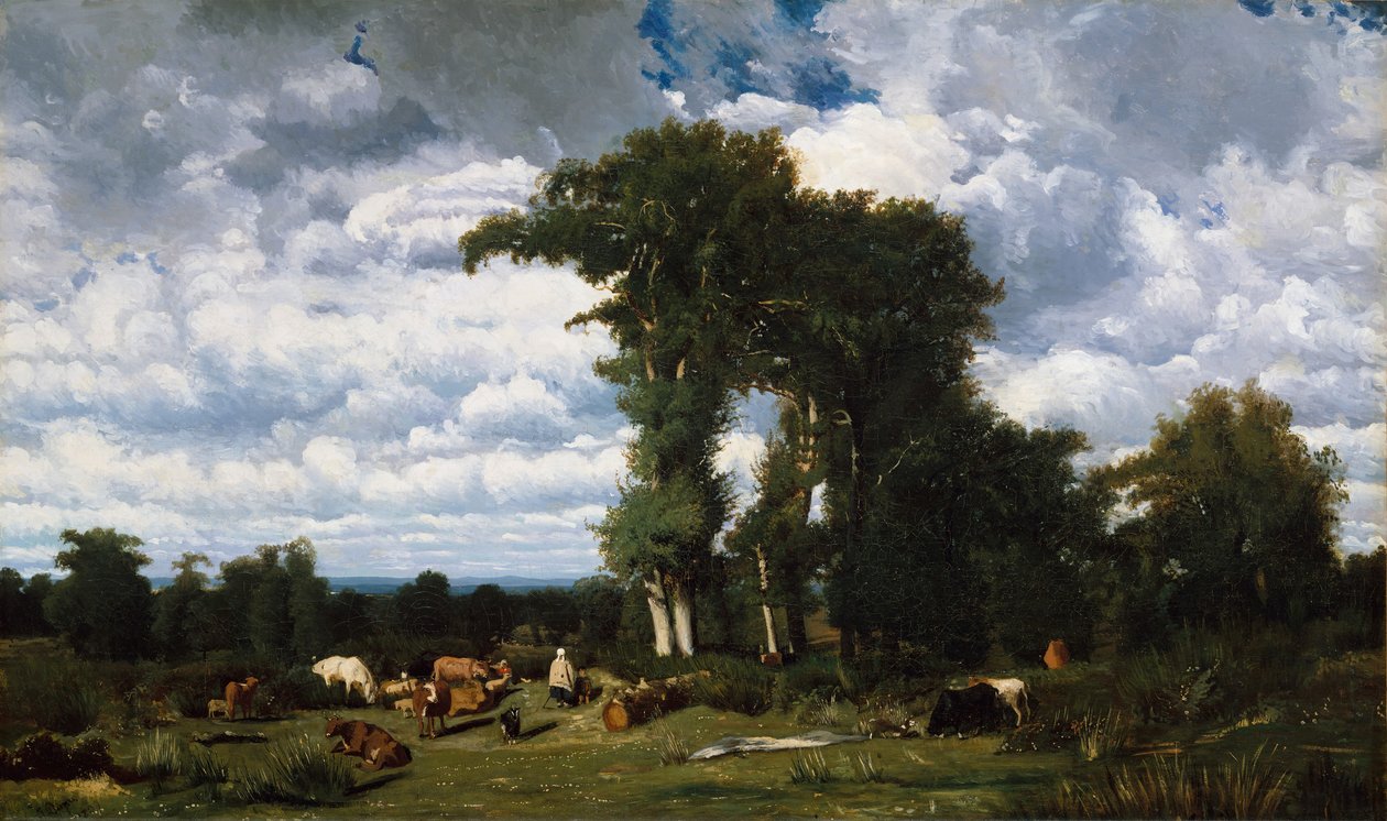 Paysage avec bétail à Limousin, 1837 - Jules Dupré