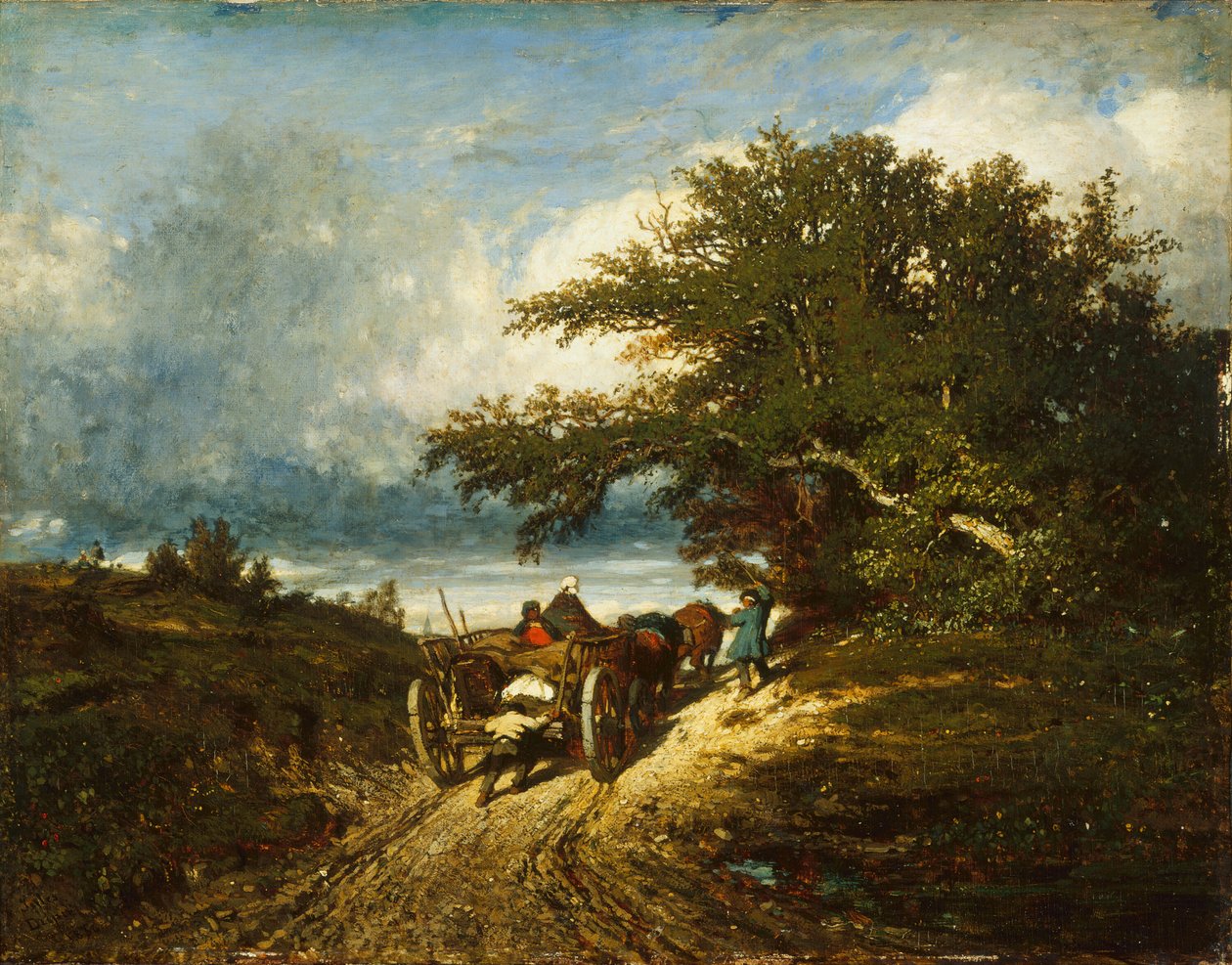 Sur la route, 1856 - Jules Dupré