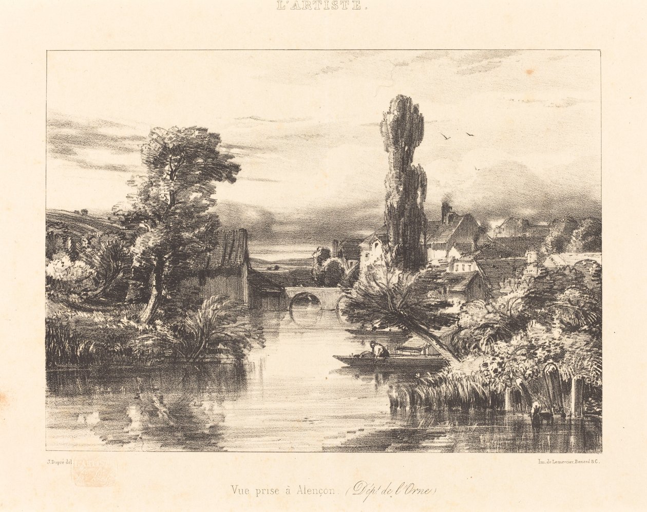 Vue prise à Alençon - Jules Dupré