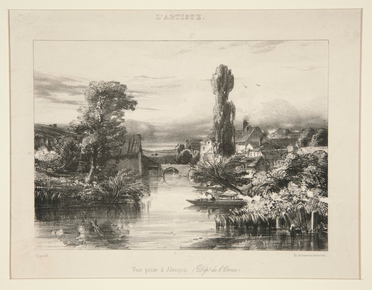 Vue prise à Alençon - Jules Dupré