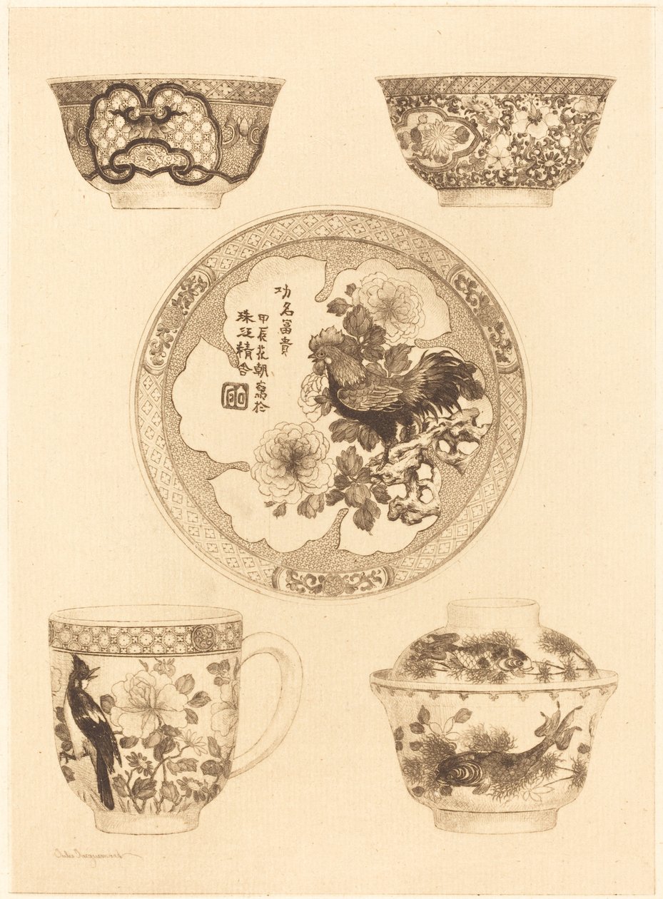 Cinq pièces de Chine - Jules Ferdinand Jacquemart