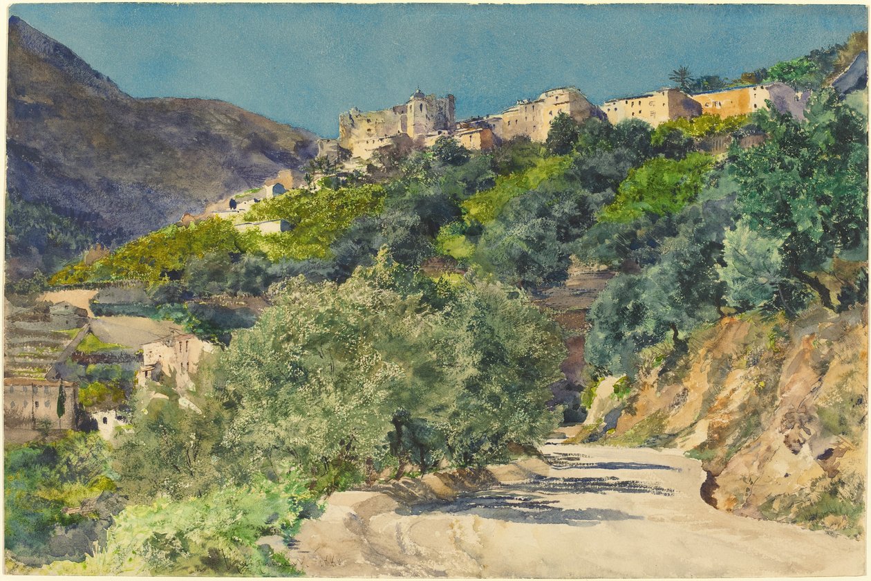 Collines ensoleillées près de Menton - Jules Ferdinand Jacquemart