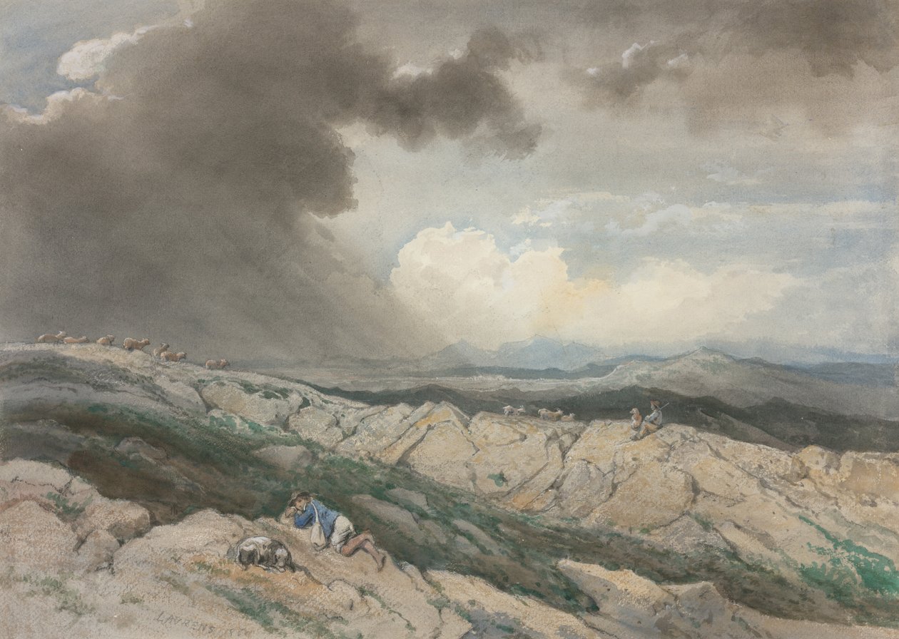 Paysage avec bergers, vers 1869 - Jules Joseph Augustin Laurens