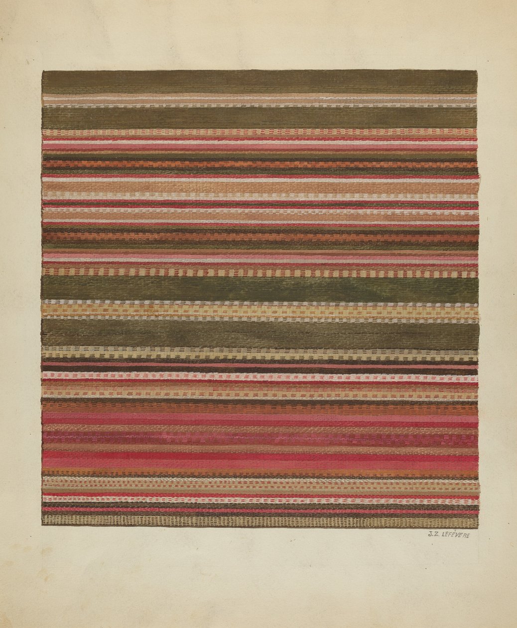 Tapis tissé à la main - Jules Lefevere