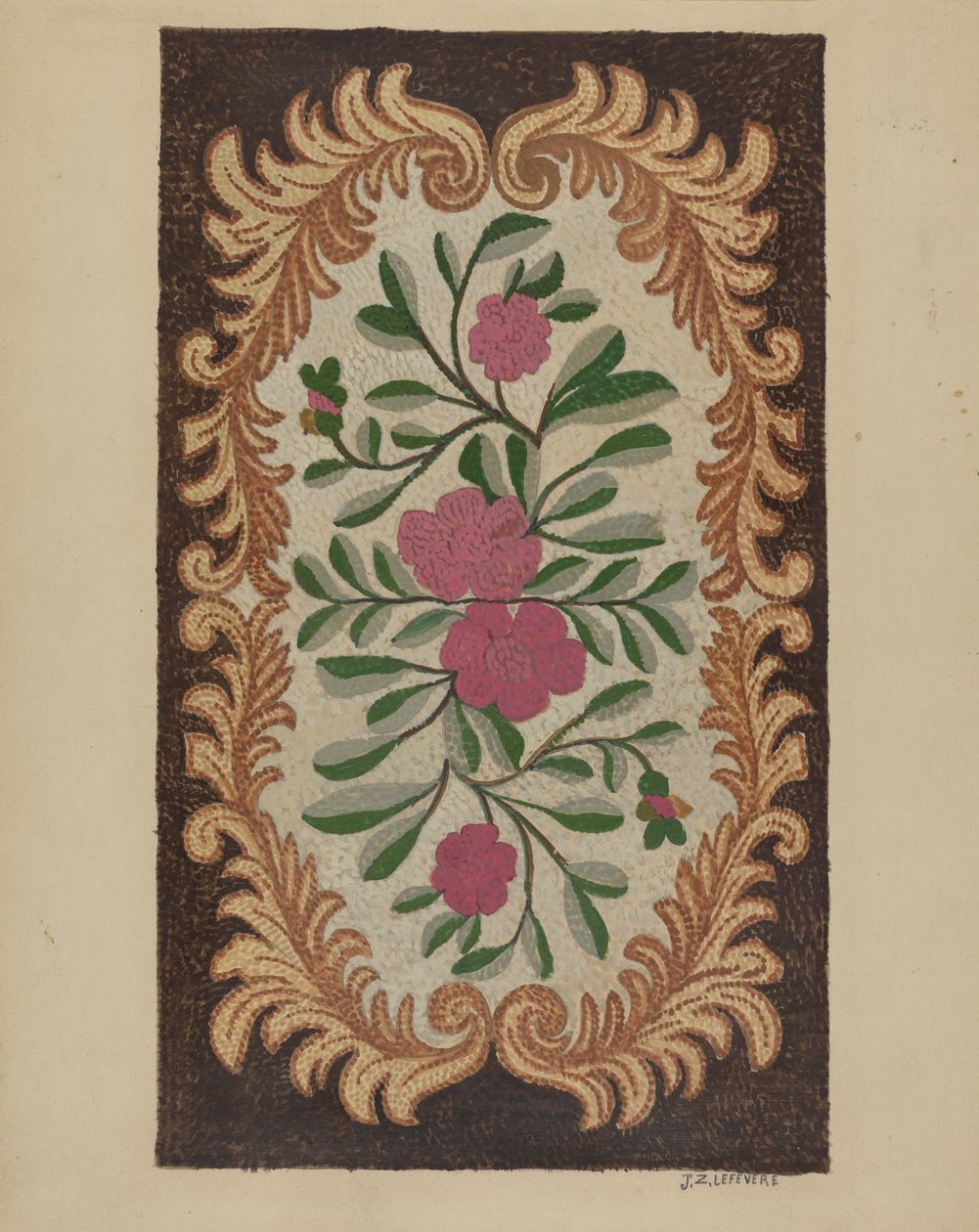 Tapis crocheté, vers 1936 - Jules Lefevere