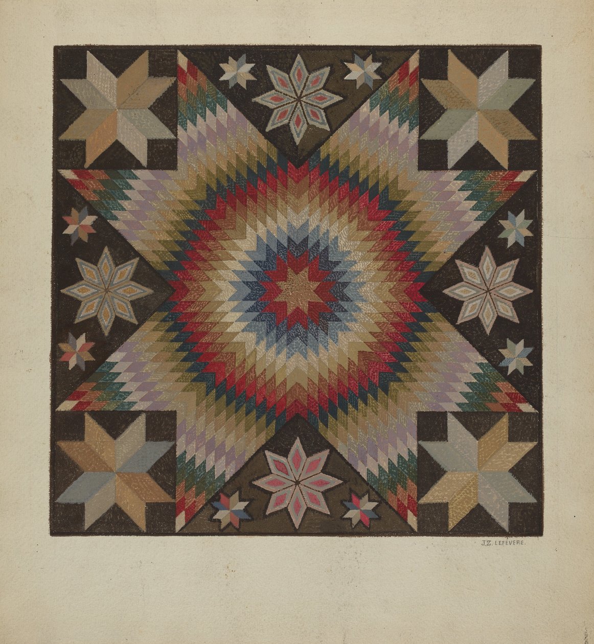 Tapis crocheté, vers 1936 - Jules Lefevere
