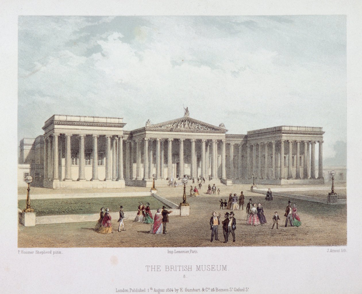 Musée britannique, Holborn, Londres, 1854 - Jules Louis Arnout