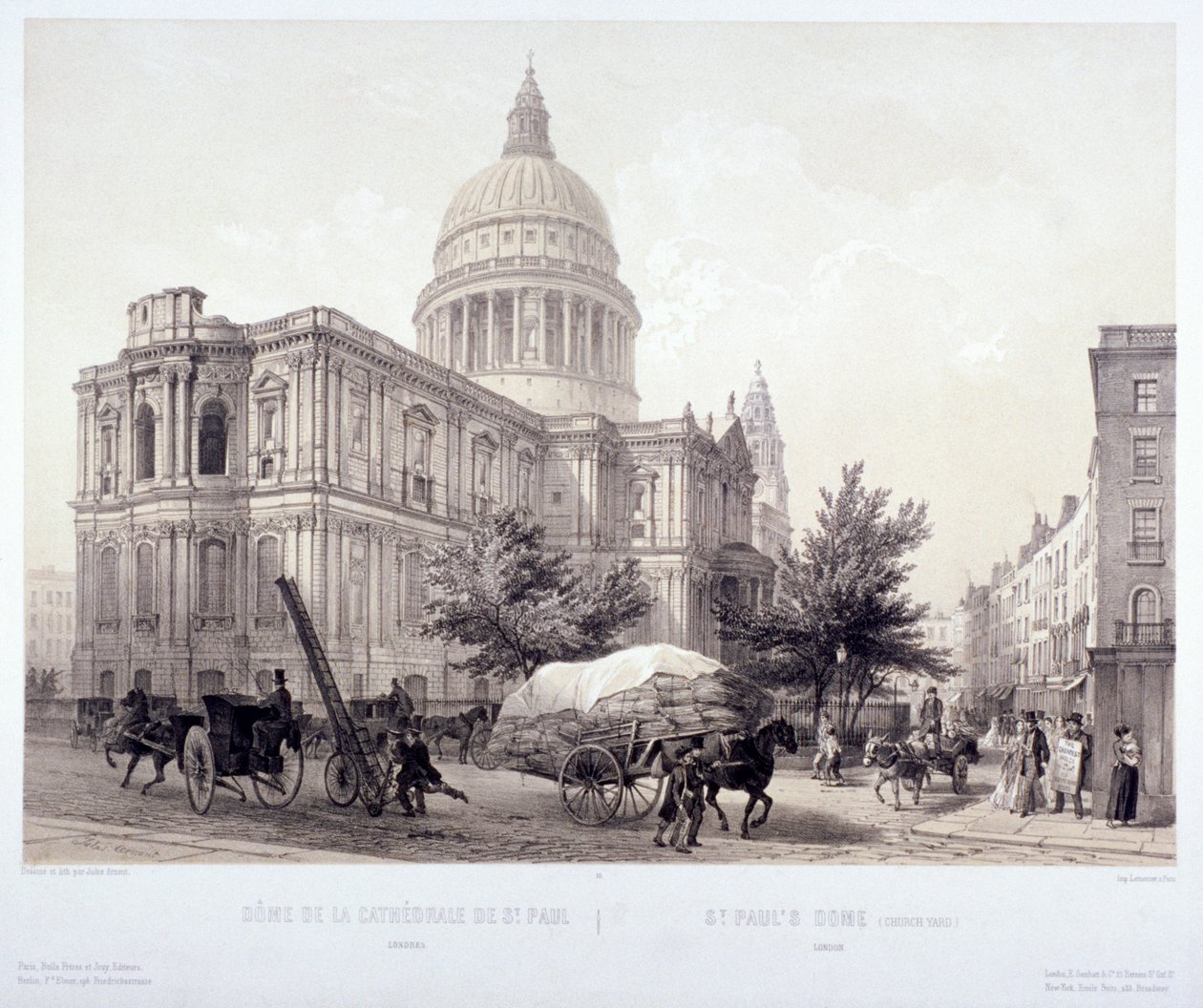 Cathédrale Saint-Paul, Londres, c. 1855 - Jules Louis Arnout
