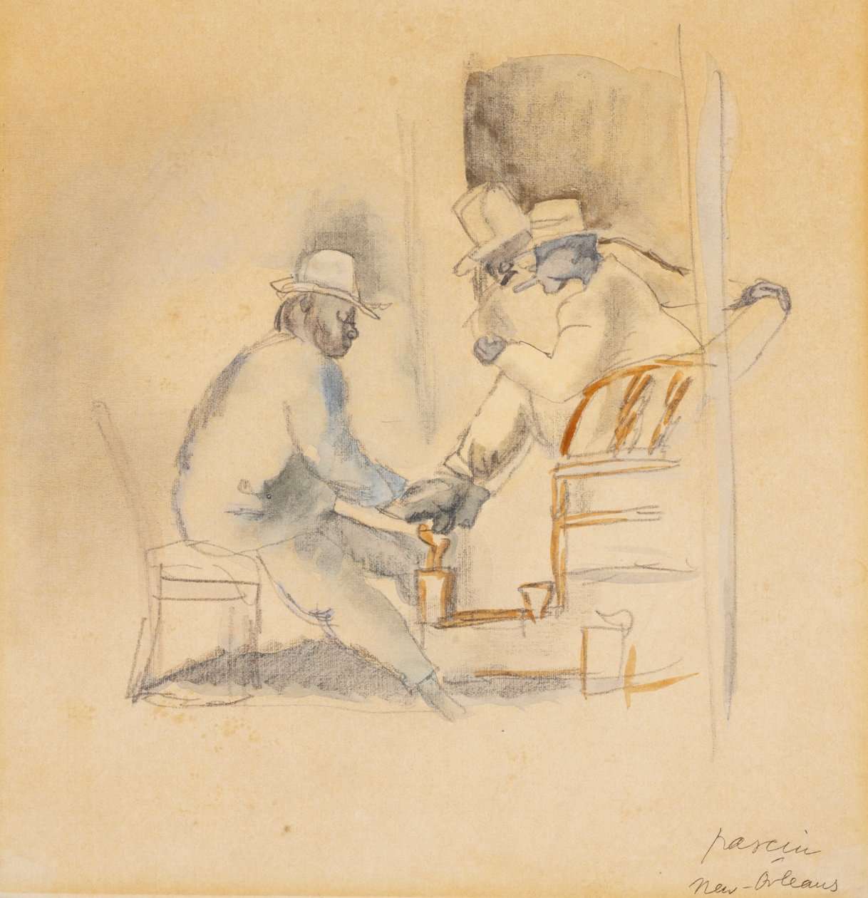 Cireur de chaussures - Jules Pascin
