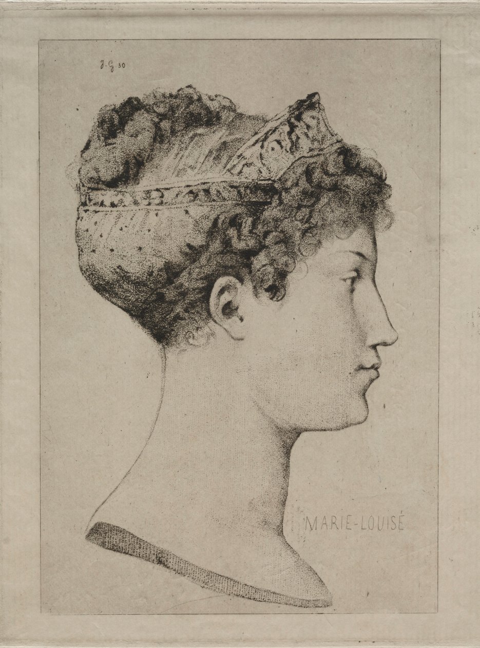 Marie Louise de profil - Jules de Goncourt