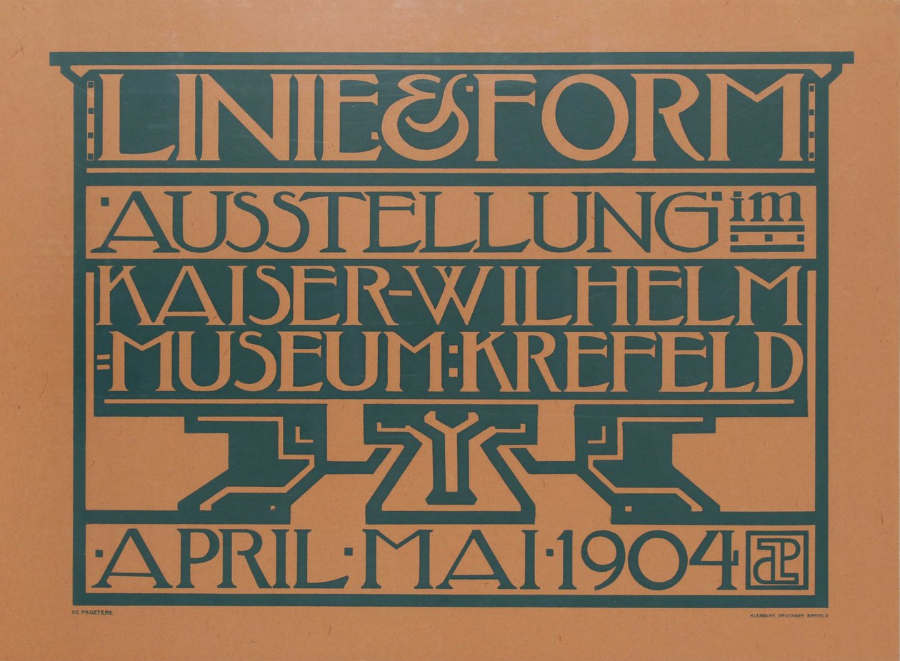 Exposition Ligne & Forme, 1904 - Jules de Praetere