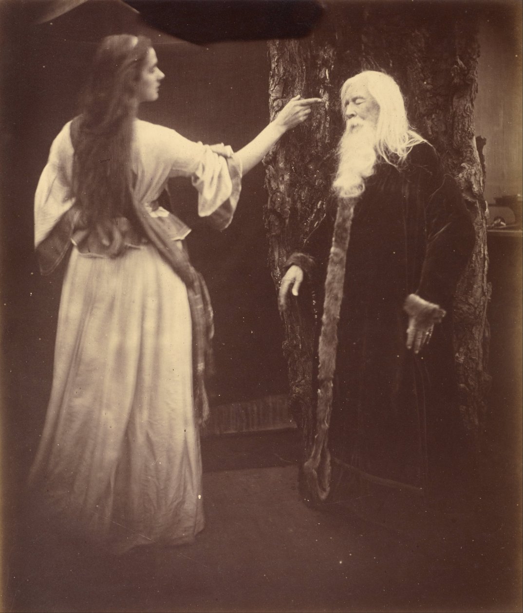 Vivien et Merlin - Julia Margaret Cameron