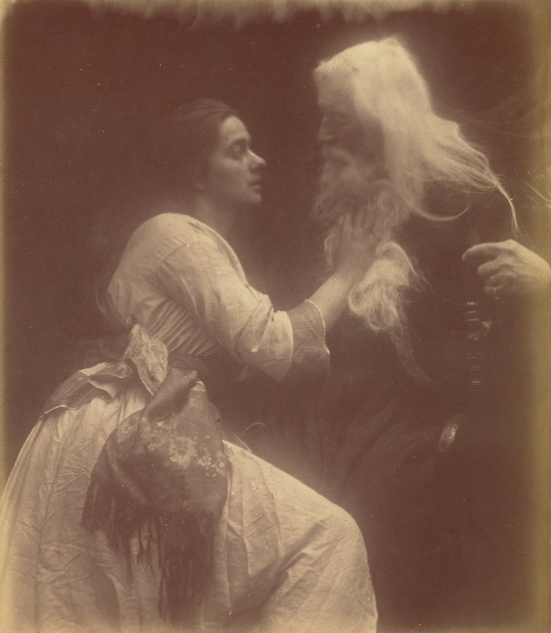 Vivien et Merlin - Julia Margaret Cameron