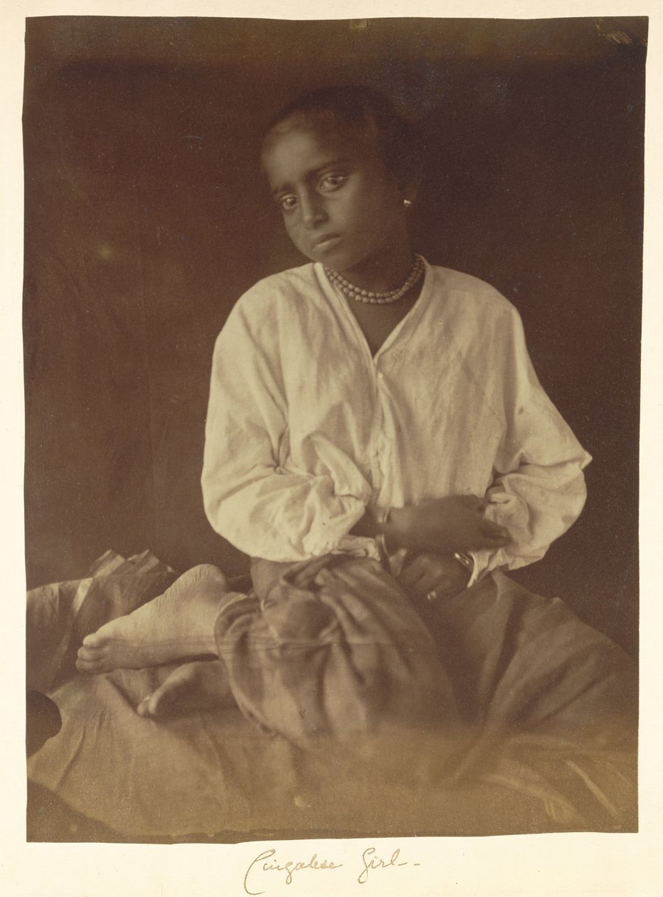 Jeune fille, Ceylan - Julia Margaret Cameron