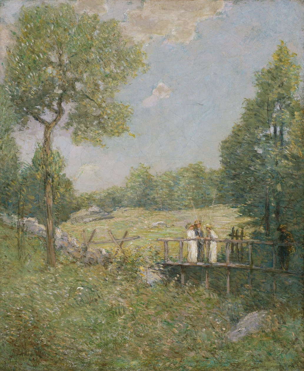 La partie de pêche - Julian Alden Weir