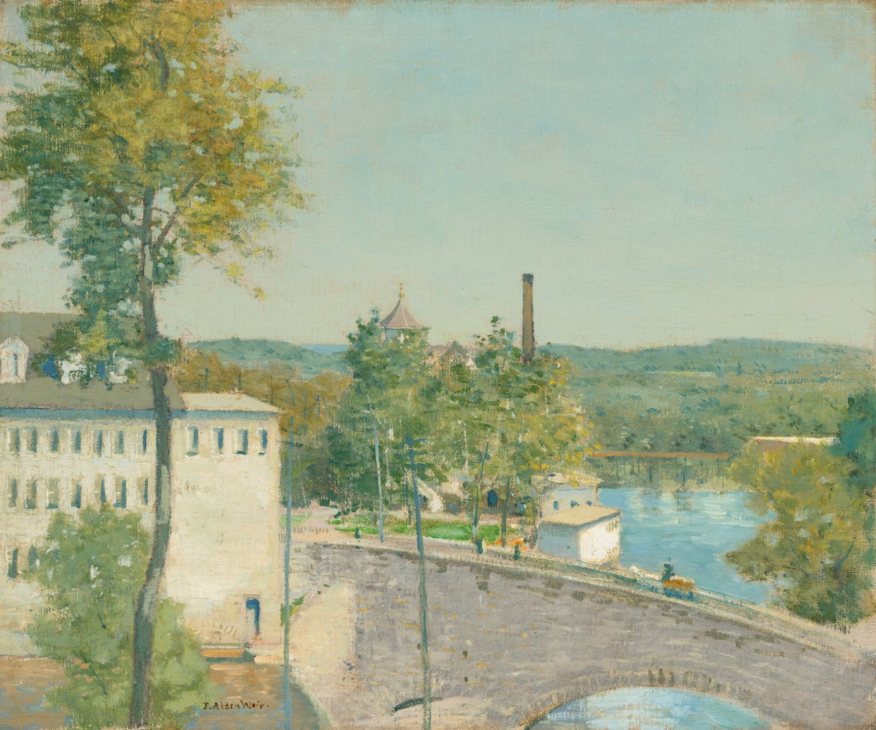 Moulins de la U.S. Thread Company, Willimantic, Connecticut - Julian Alden Weir