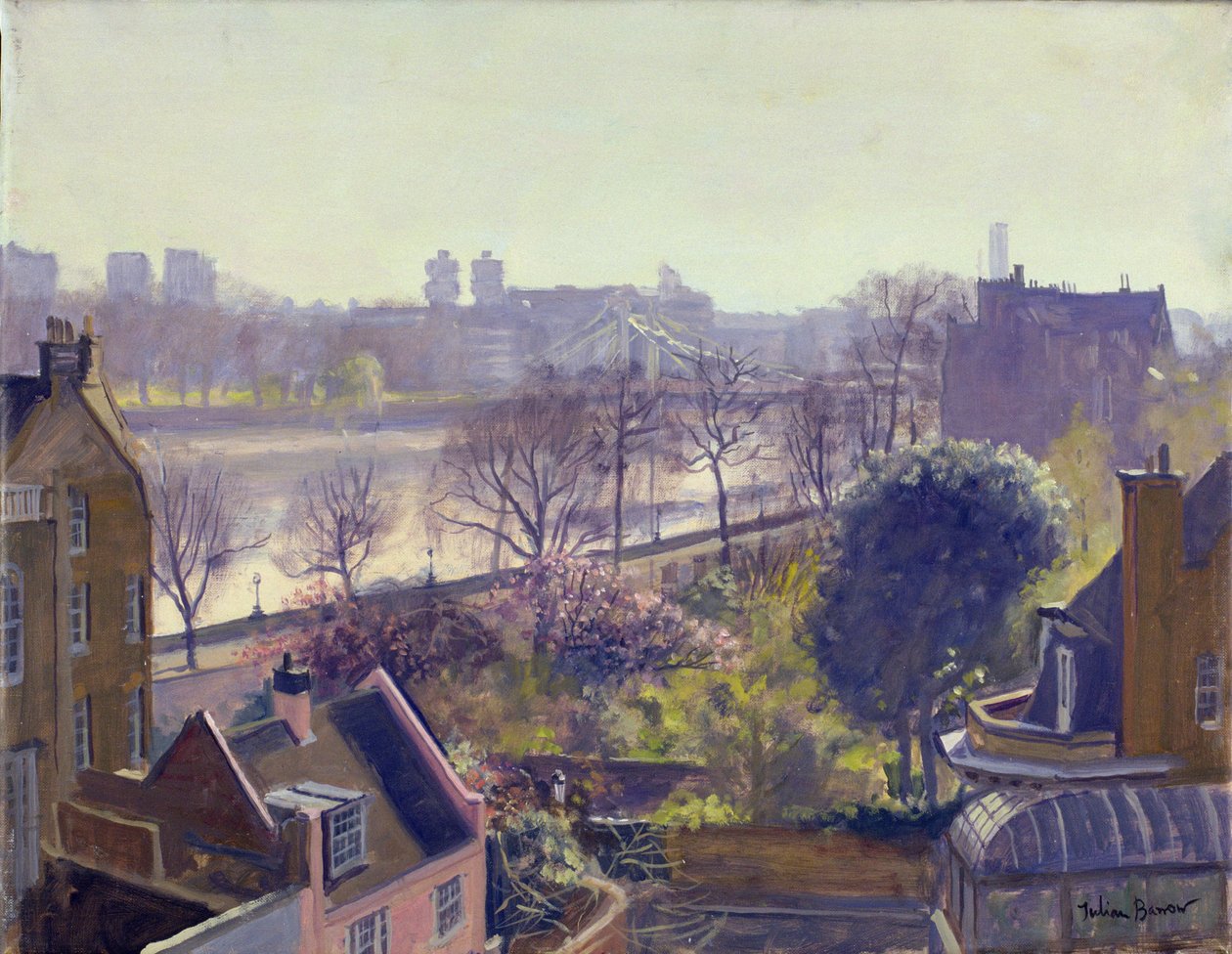 Chelsea Embankment depuis le Jardin Physique - Julian Barrow