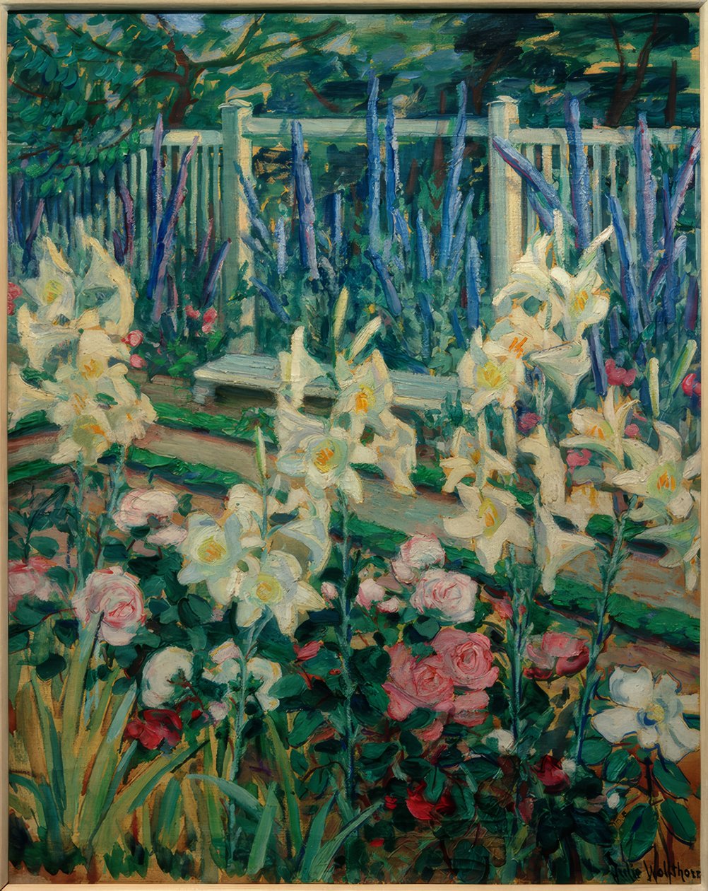 Lys dans le jardin Muthesius - Julie Wolfthorn