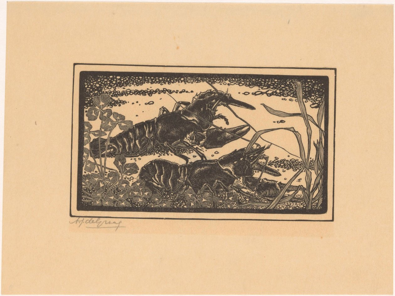 Deux écrevisses - Julie de Graag (signed by artist)