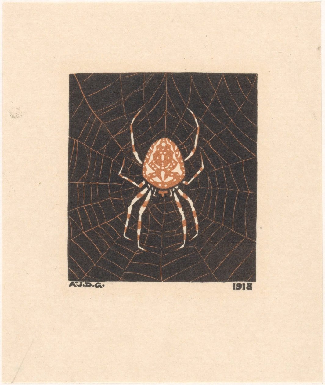Araignée dans une toile - Julie de Graag