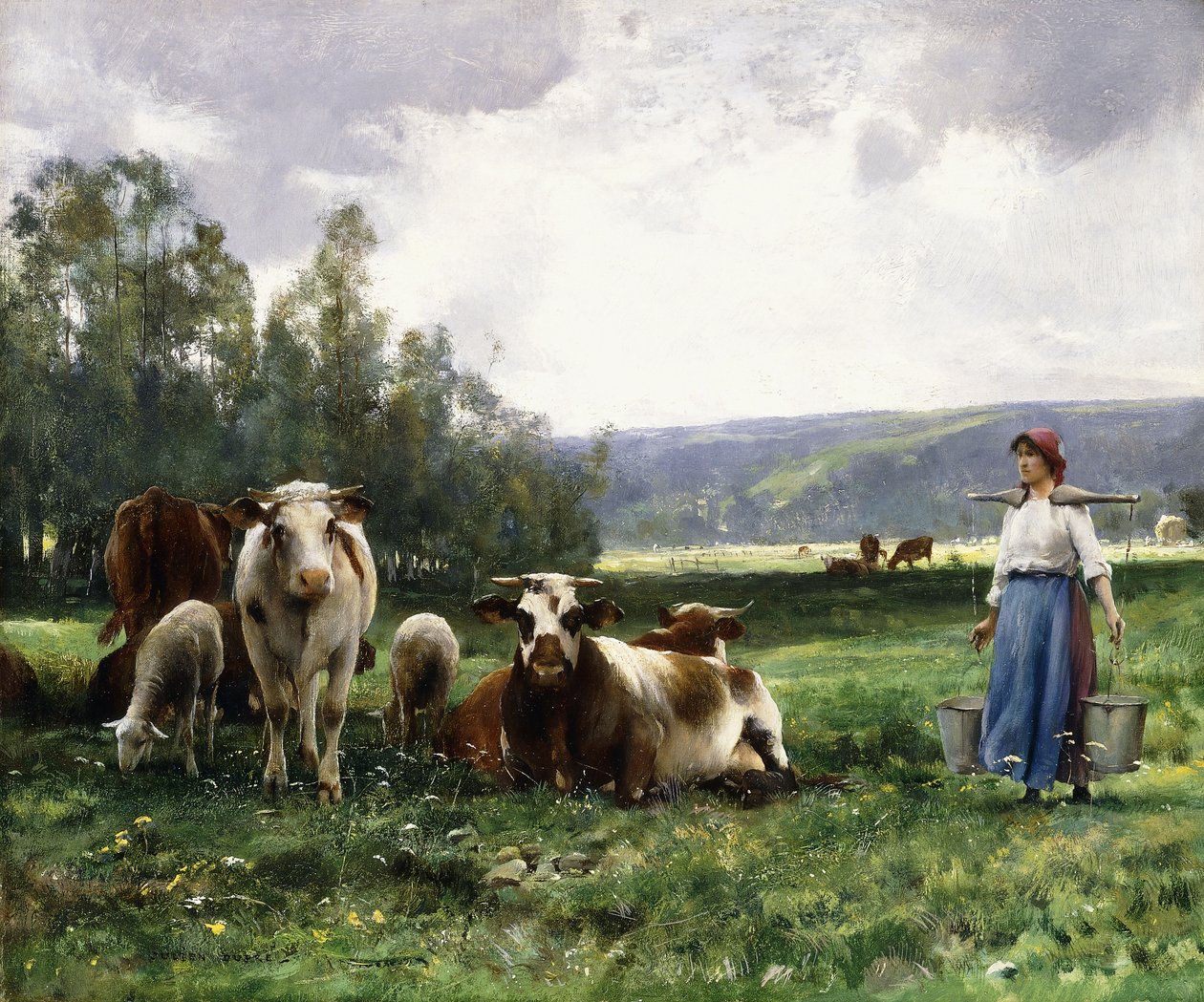 Le pâturage des vaches - Julien Dupre