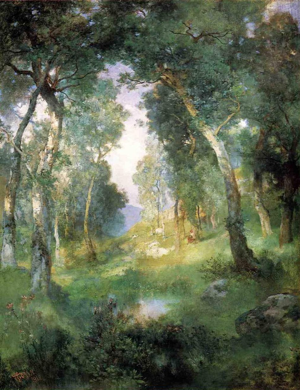 Clairière forestière, Santa Barbara - Julius Leblanc Stewart